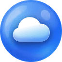 Blue sky with a fluffy cloud icon representing Skyquest technology platform.